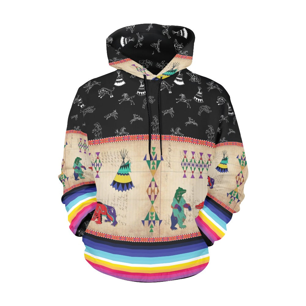 Bear Ledger Black Sky Hoodie for Women (USA Size)