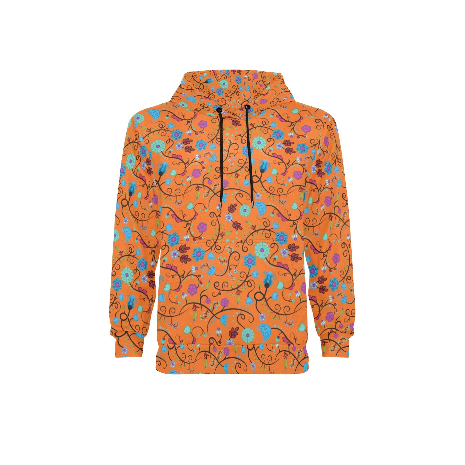 Nipin Blossom Carrot Men's Long Sleeve Fleece Hoodie