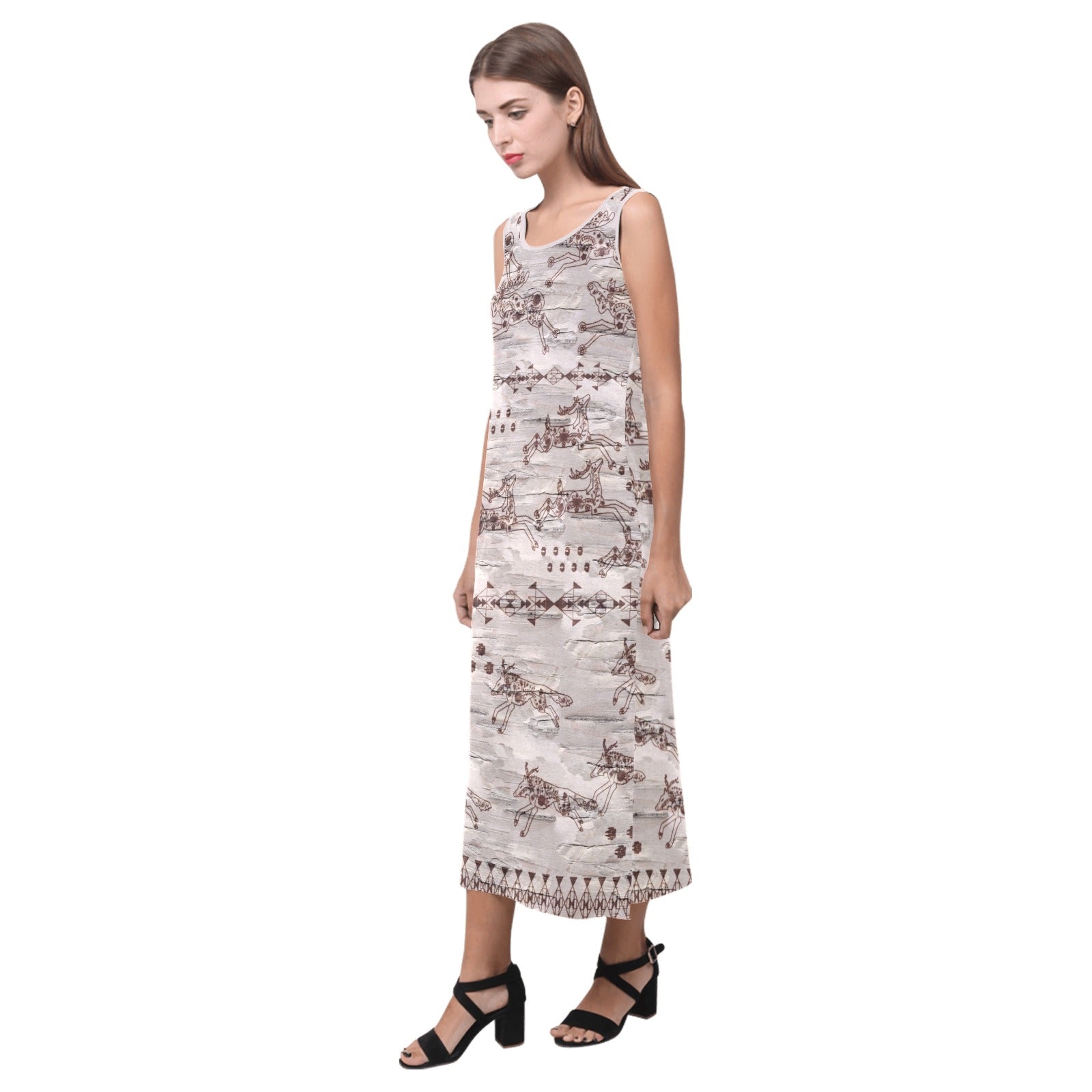 Wild Run Phaedra Sleeveless Open Fork Long Dress