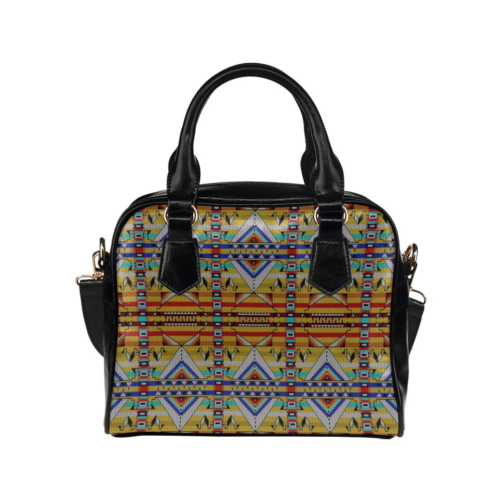 Medicine Blessing Yellow Shoulder Handbag