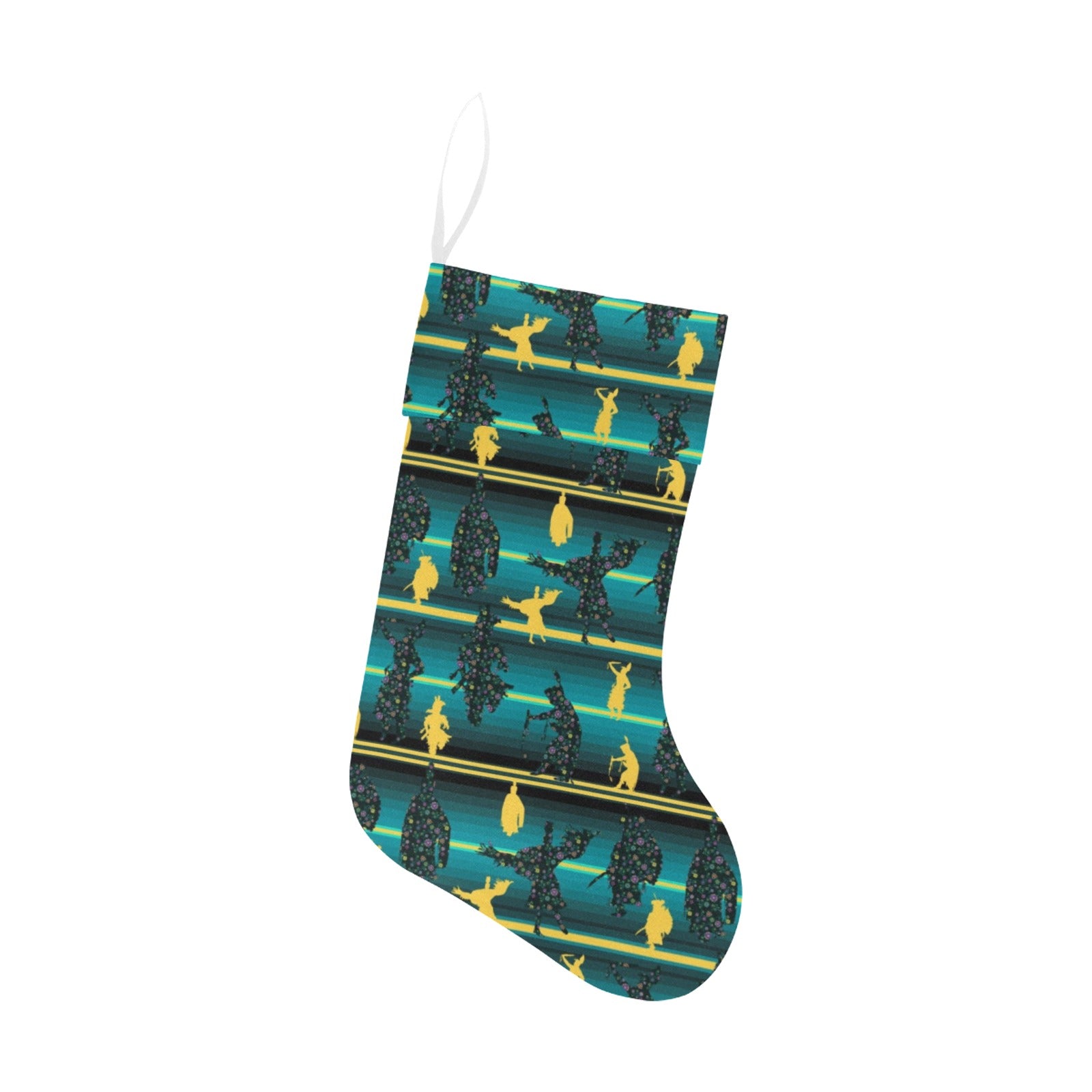 Dancers Inspire Green Christmas Stocking