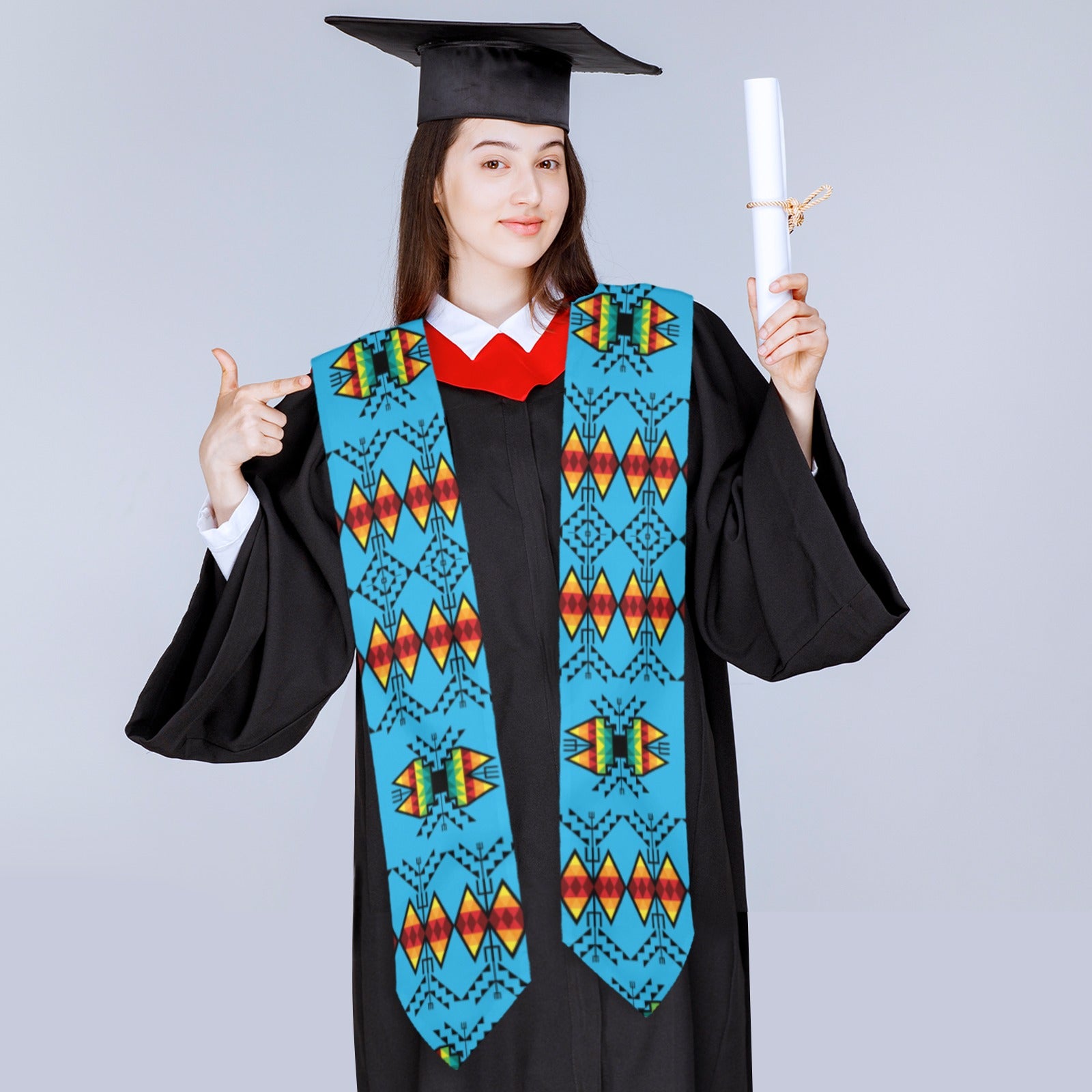 Sacred Trust Sky Graduation Stole