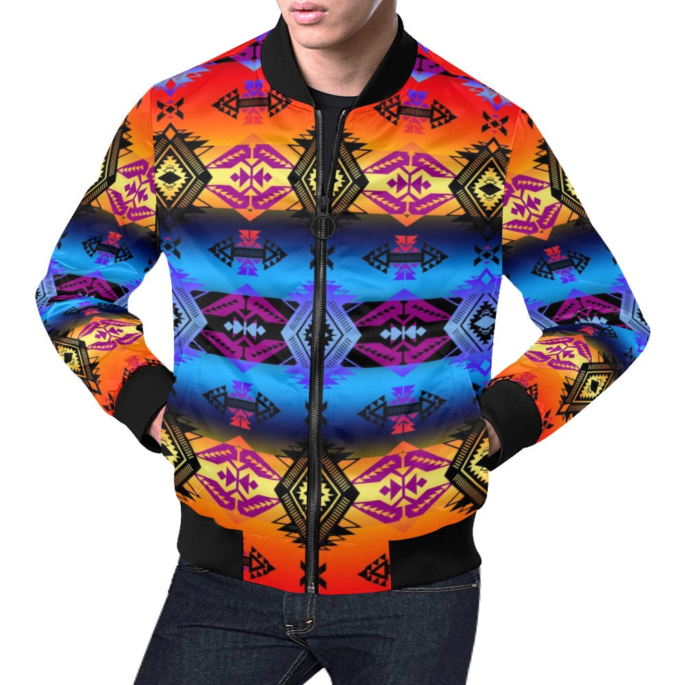 Sovereign Nation Sunset Bomber Jacket for Men