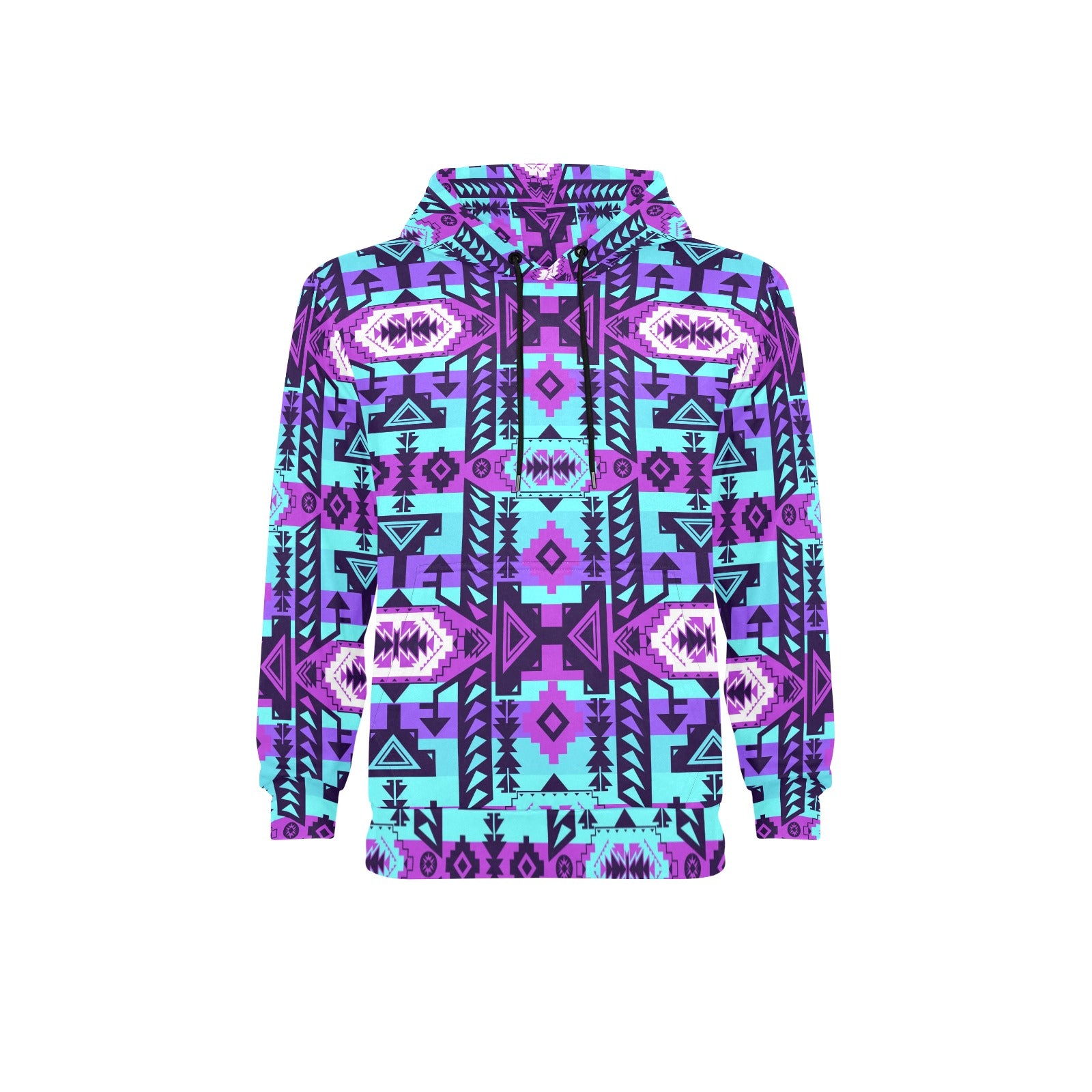 Chiefs Mountain Moon Shadow Men's Long Sleeve Fleece Hoodie