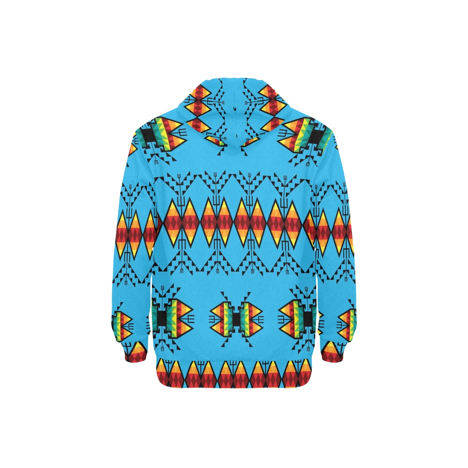 Sacred Trust Sky Men's Long Sleeve Fleece Hoodie