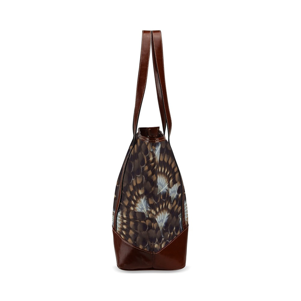 Hawk Feathers Tote Handbag