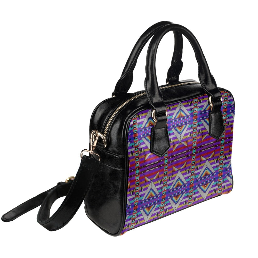 Medicine Blessing Purple Shoulder Handbag