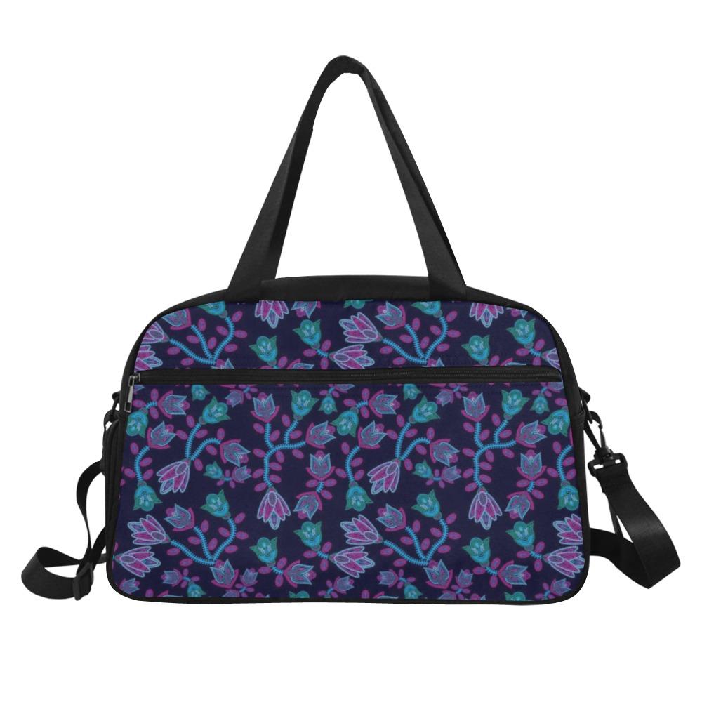Beaded Blue Nouveau Fitness Handbag (Model 1671) Fitness Handbag (1671) e-joyer