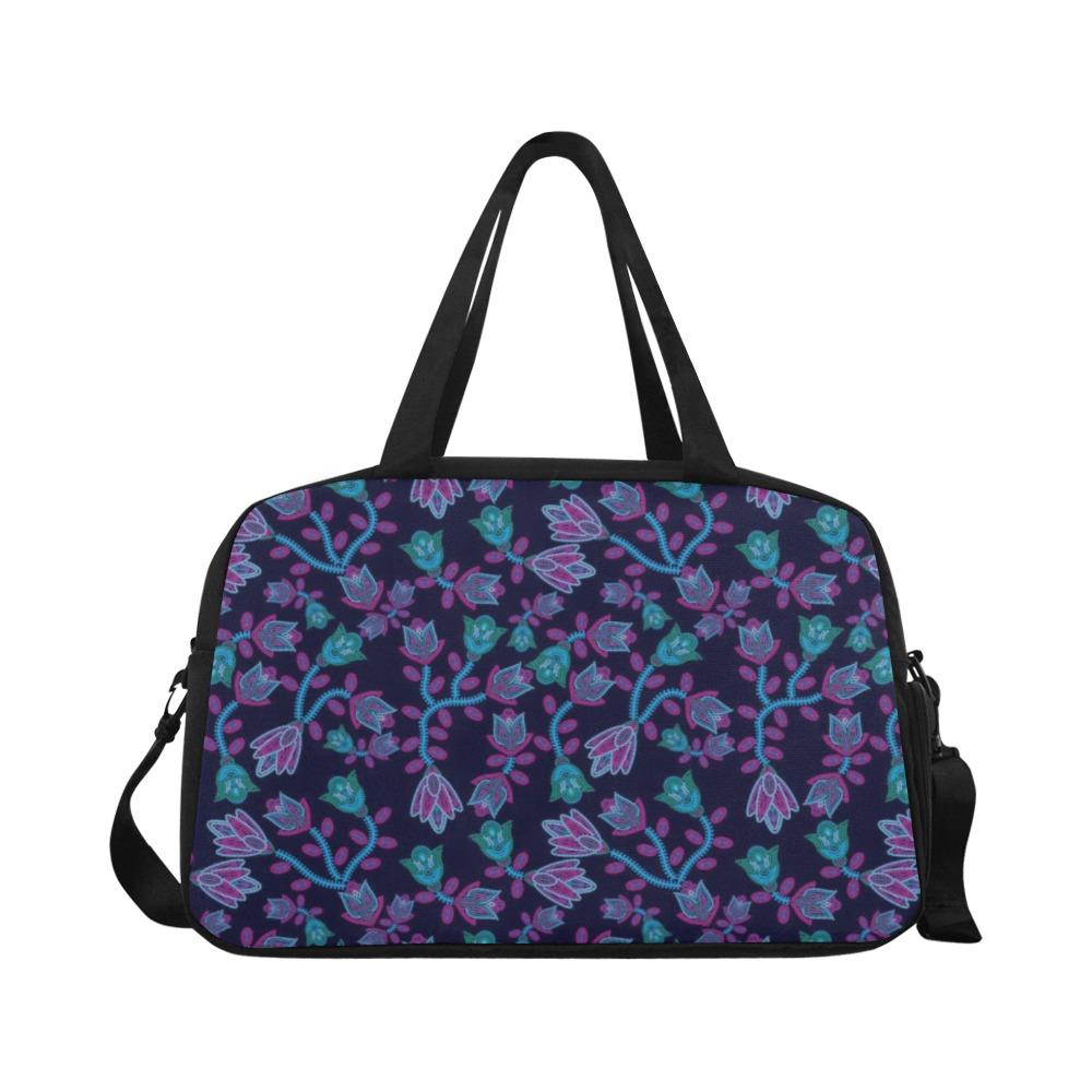 Beaded Blue Nouveau Fitness Handbag (Model 1671) Fitness Handbag (1671) e-joyer