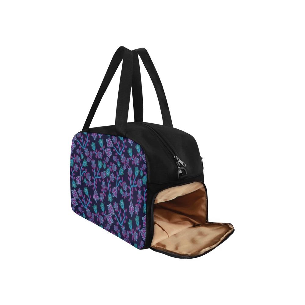 Beaded Blue Nouveau Fitness Handbag (Model 1671) Fitness Handbag (1671) e-joyer