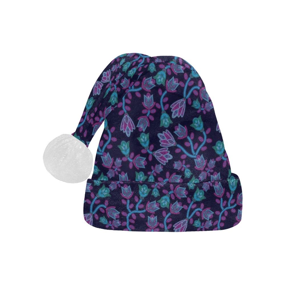 Beaded Blue Nouveau Santa Hat Santa Hat e-joyer