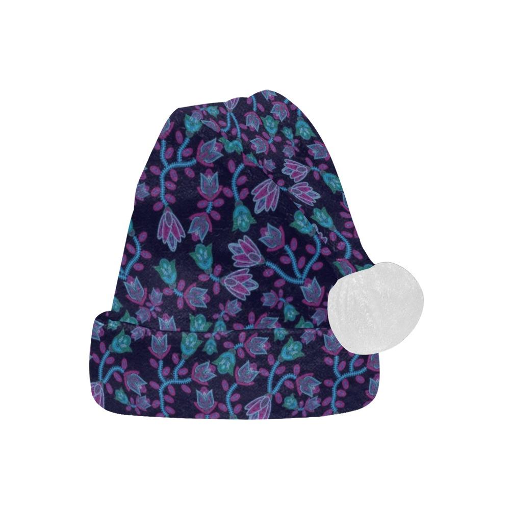 Beaded Blue Nouveau Santa Hat Santa Hat e-joyer
