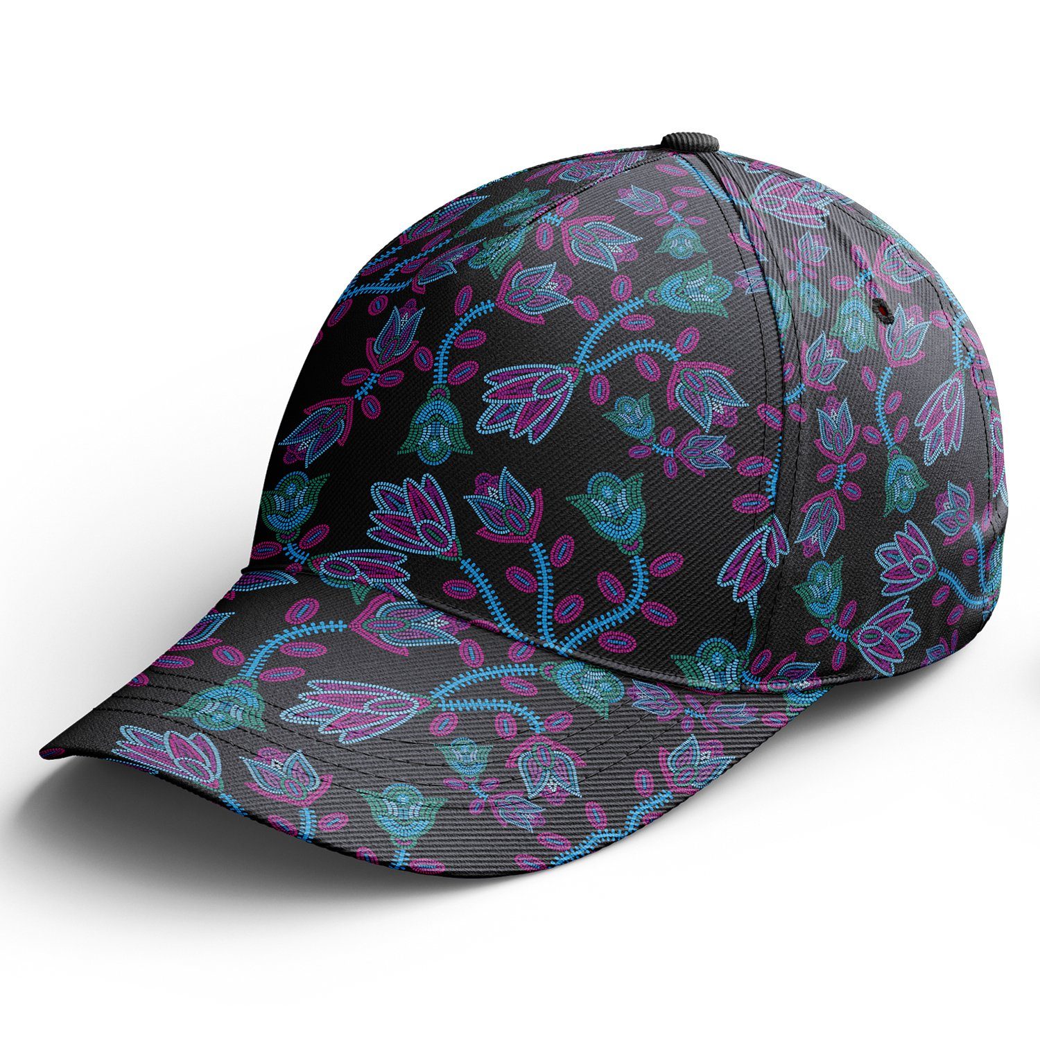 Beaded Blue Nouveau Snapback Hat hat Herman