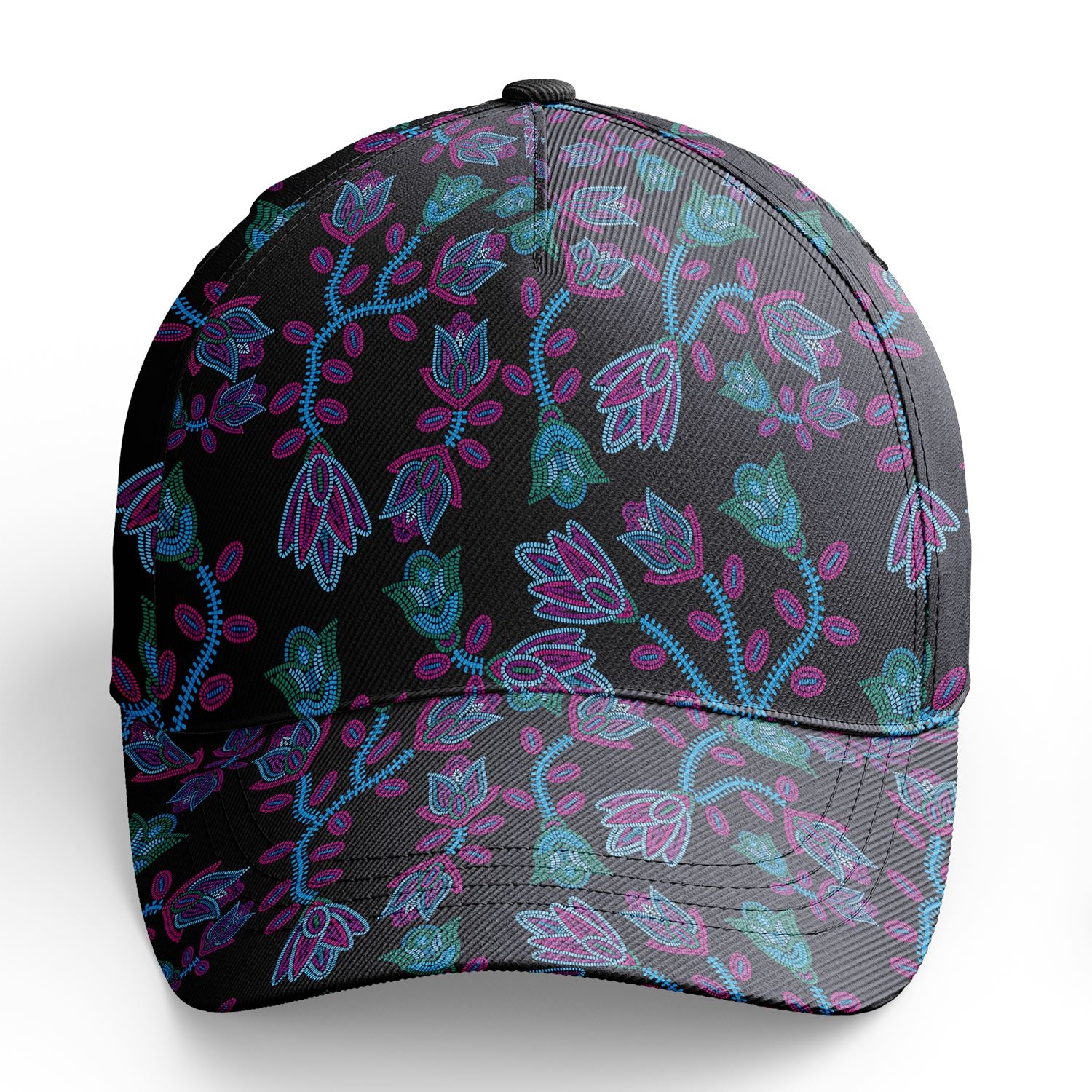 Beaded Blue Nouveau Snapback Hat hat Herman