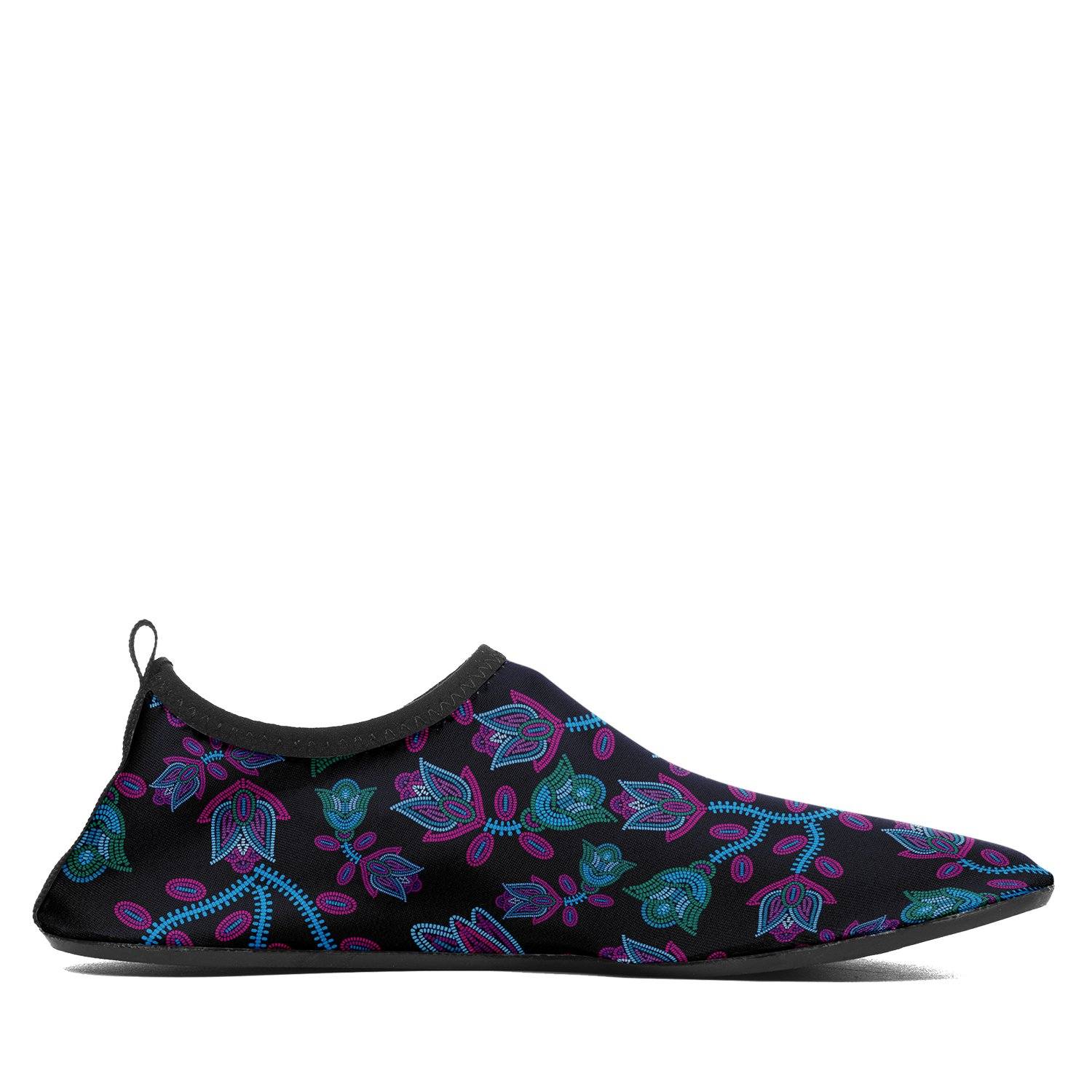 Beaded Blue Nouveau Sockamoccs Kid's Slip On Shoes Herman