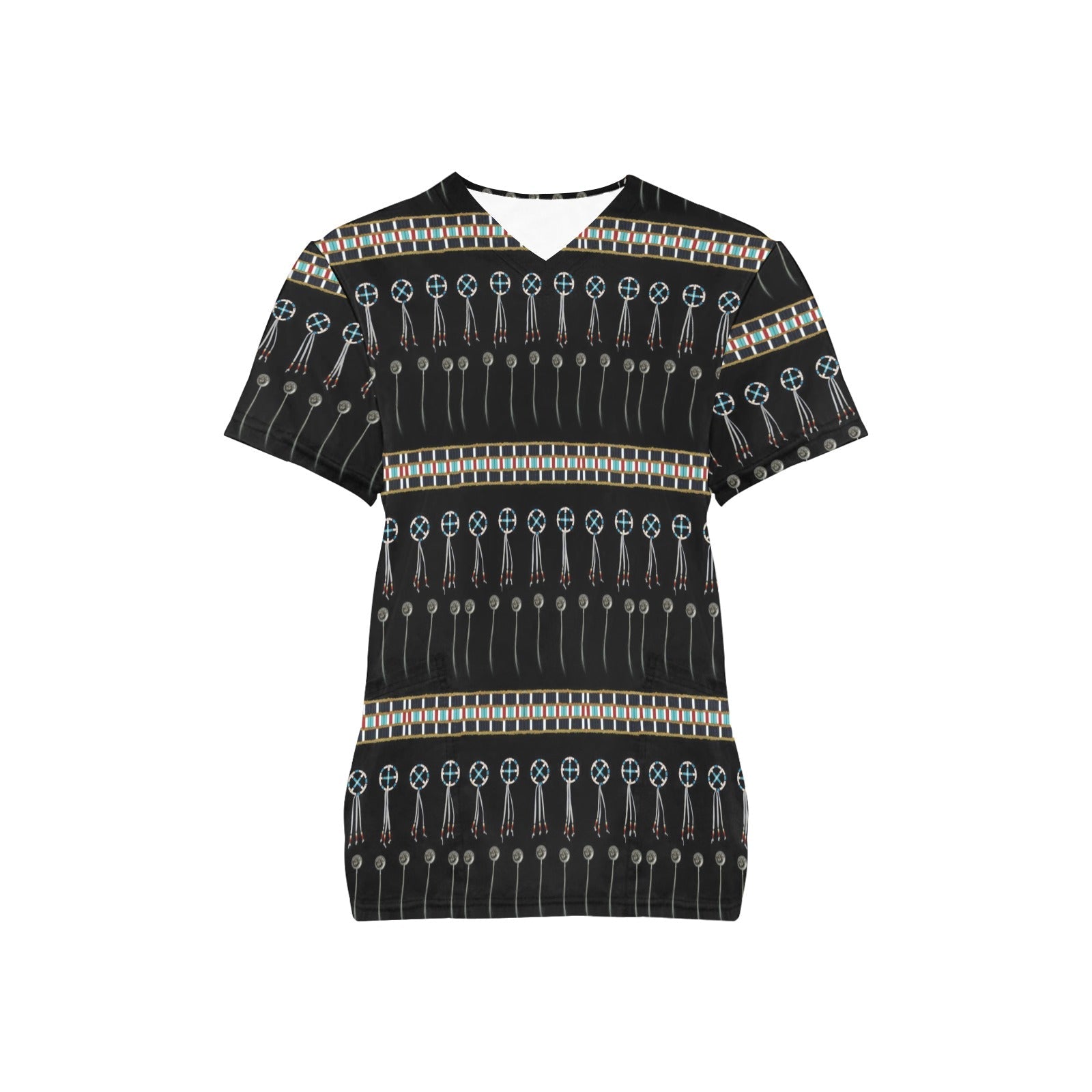 Beaded Bracelet All Over Print Scrub Top Scrub Top e-joyer