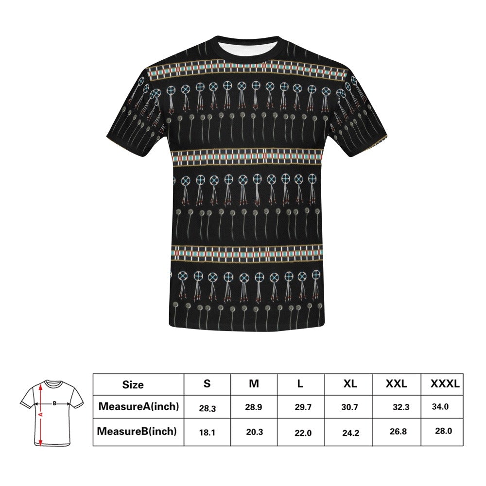 Beaded Bracelet All Over Print T-Shirt for Men (USA Size) (Model T40) All Over Print T-Shirt for Men (T40) e-joyer