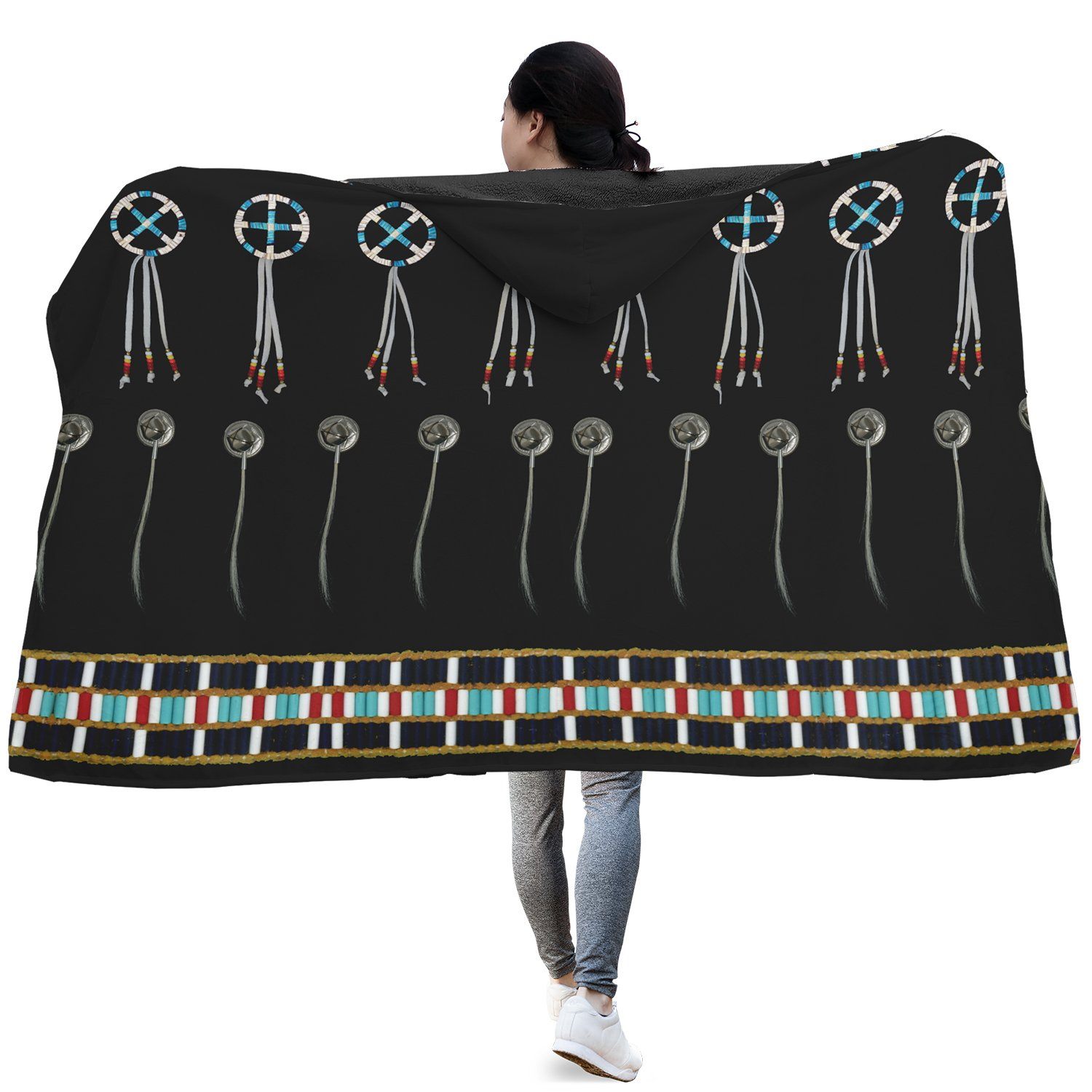 Beaded Bracelet Hooded Blanket blanket 49 Dzine