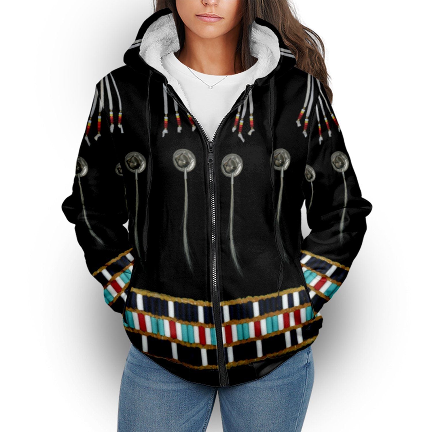Beaded Bracelet Sherpa Hoodie hoodie Herman