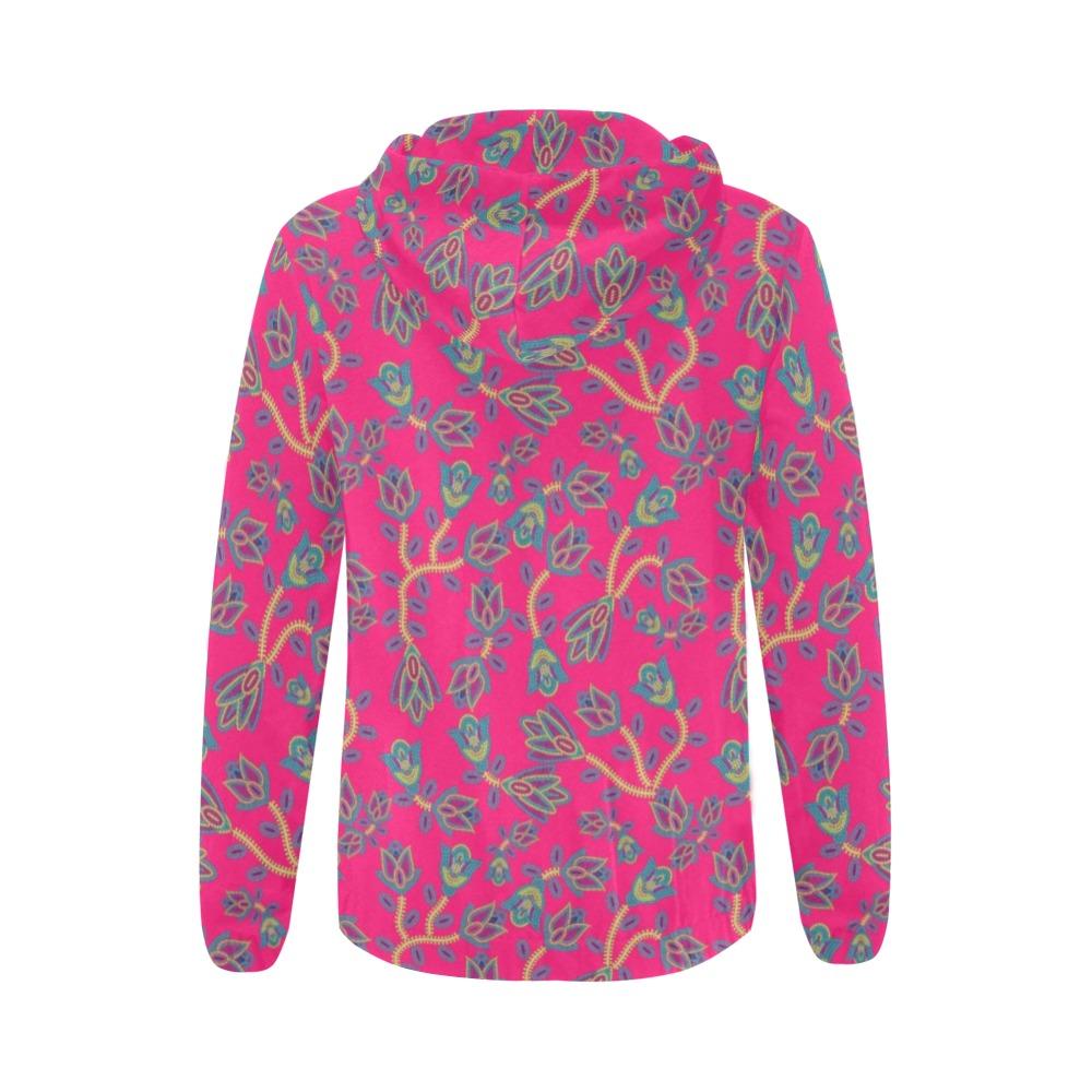 Beaded Lemonade All Over Print Full Zip Hoodie for Women (Model H14) All Over Print Full Zip Hoodie for Women (H14) e-joyer