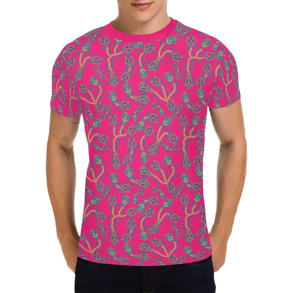 Beaded Lemonade All Over Print T-Shirt for Men (USA Size) (Model T40) All Over Print T-Shirt for Men (T40) e-joyer