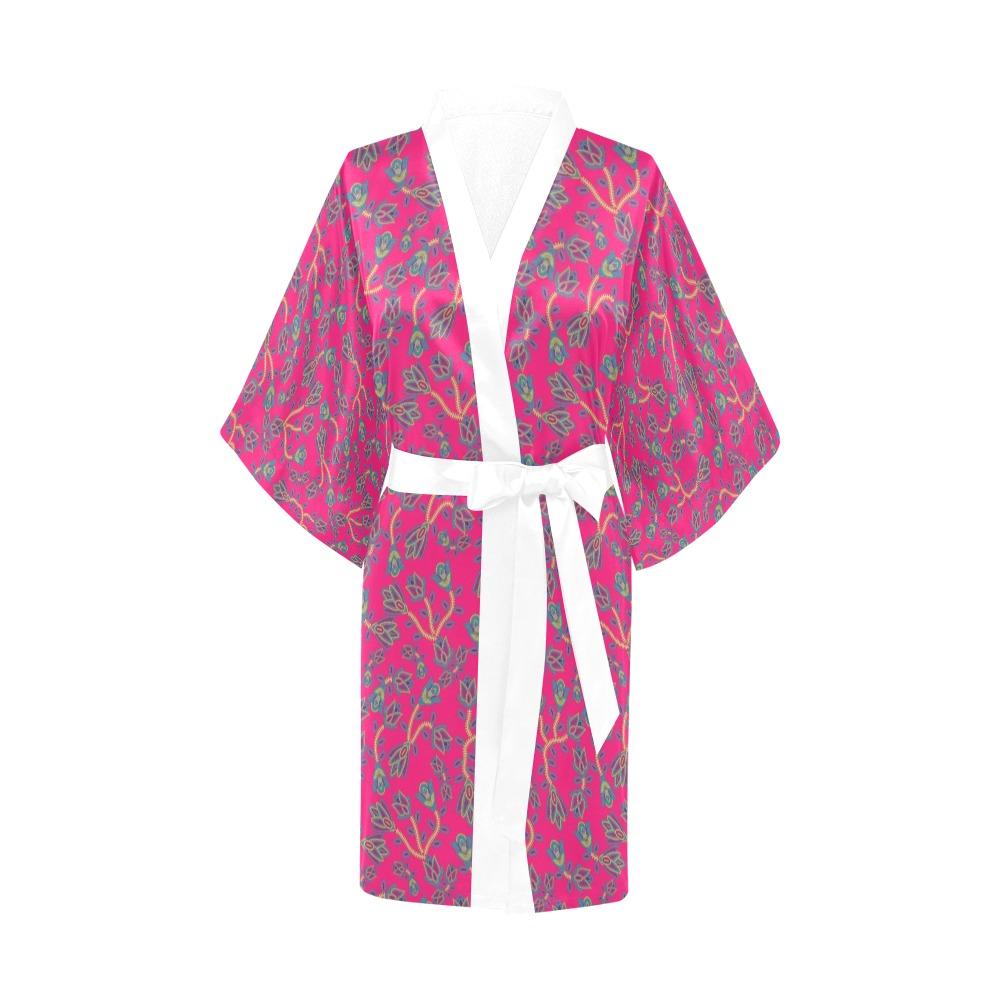 Beaded Lemonade Kimono Robe Artsadd