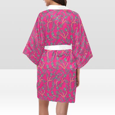 Beaded Lemonade Kimono Robe Artsadd