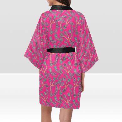 Beaded Lemonade Kimono Robe Artsadd