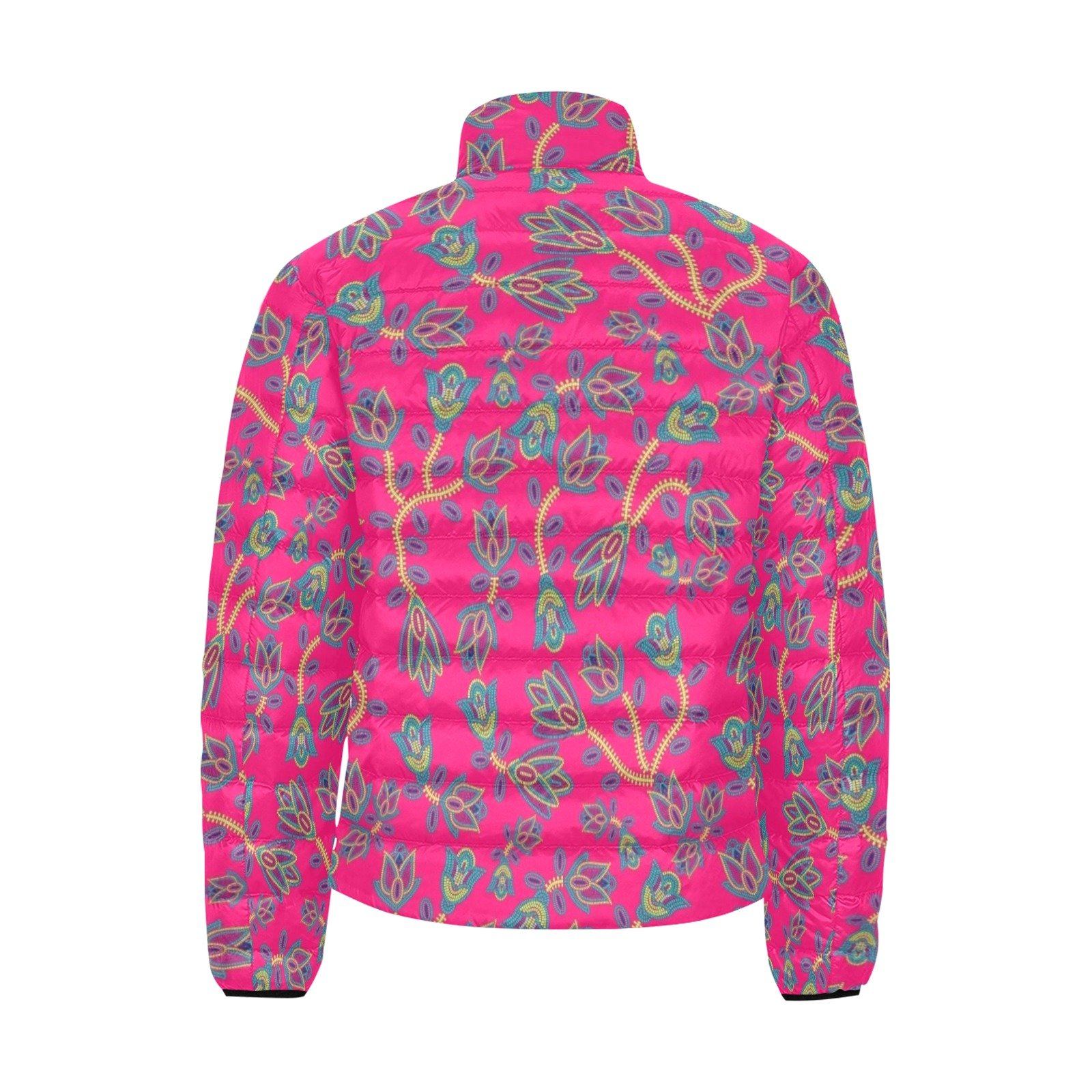 Beaded Lemonade Men's Stand Collar Padded Jacket (Model H41) Men's Stand Collar Padded Jacket (H41) e-joyer