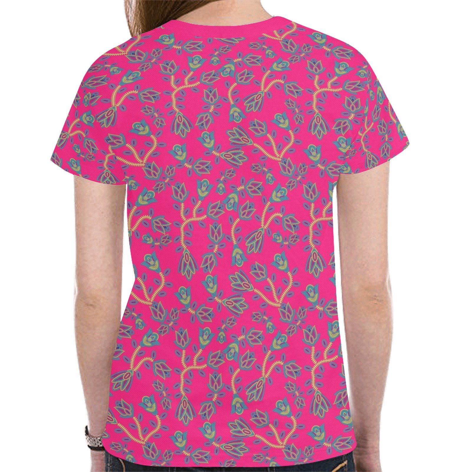 Beaded Lemonade New All Over Print T-shirt for Women (Model T45) tshirt e-joyer 