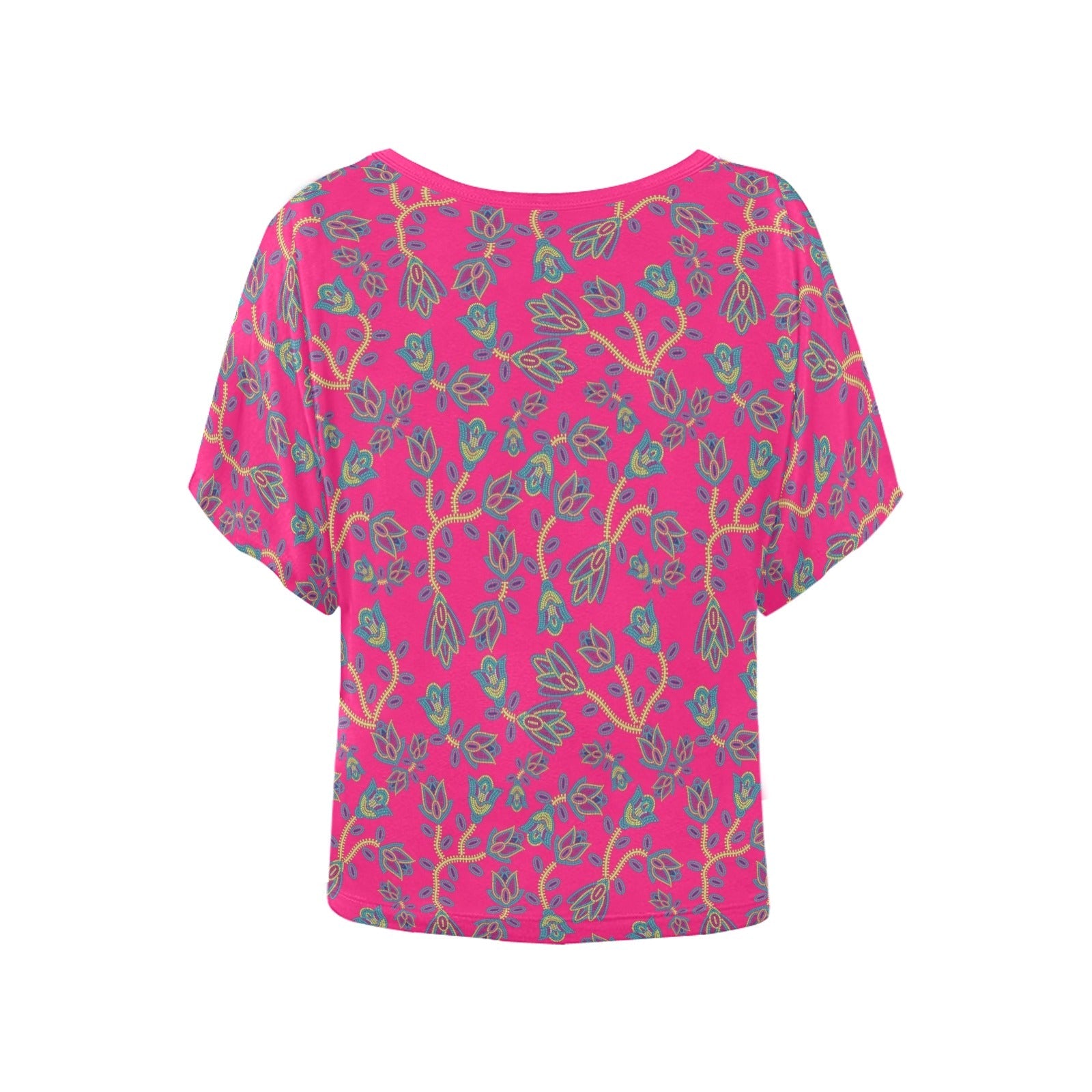 Beaded Lemonade Women's Batwing-Sleeved Blouse T shirt (Model T44) Women's Batwing-Sleeved Blouse T shirt (T44) e-joyer