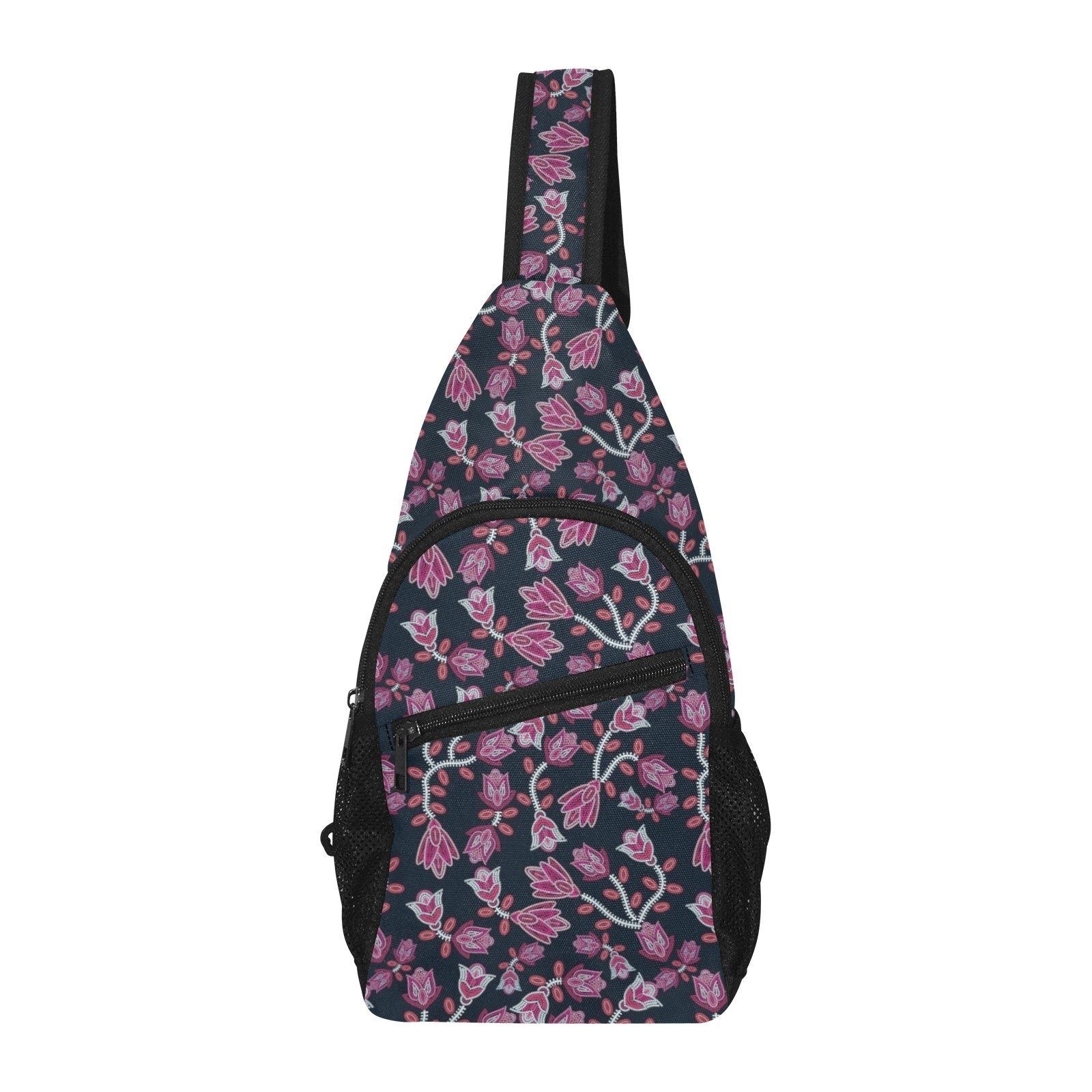 Beaded Pink All Over Print Chest Bag (Model 1719) All Over Print Chest Bag (1719) e-joyer