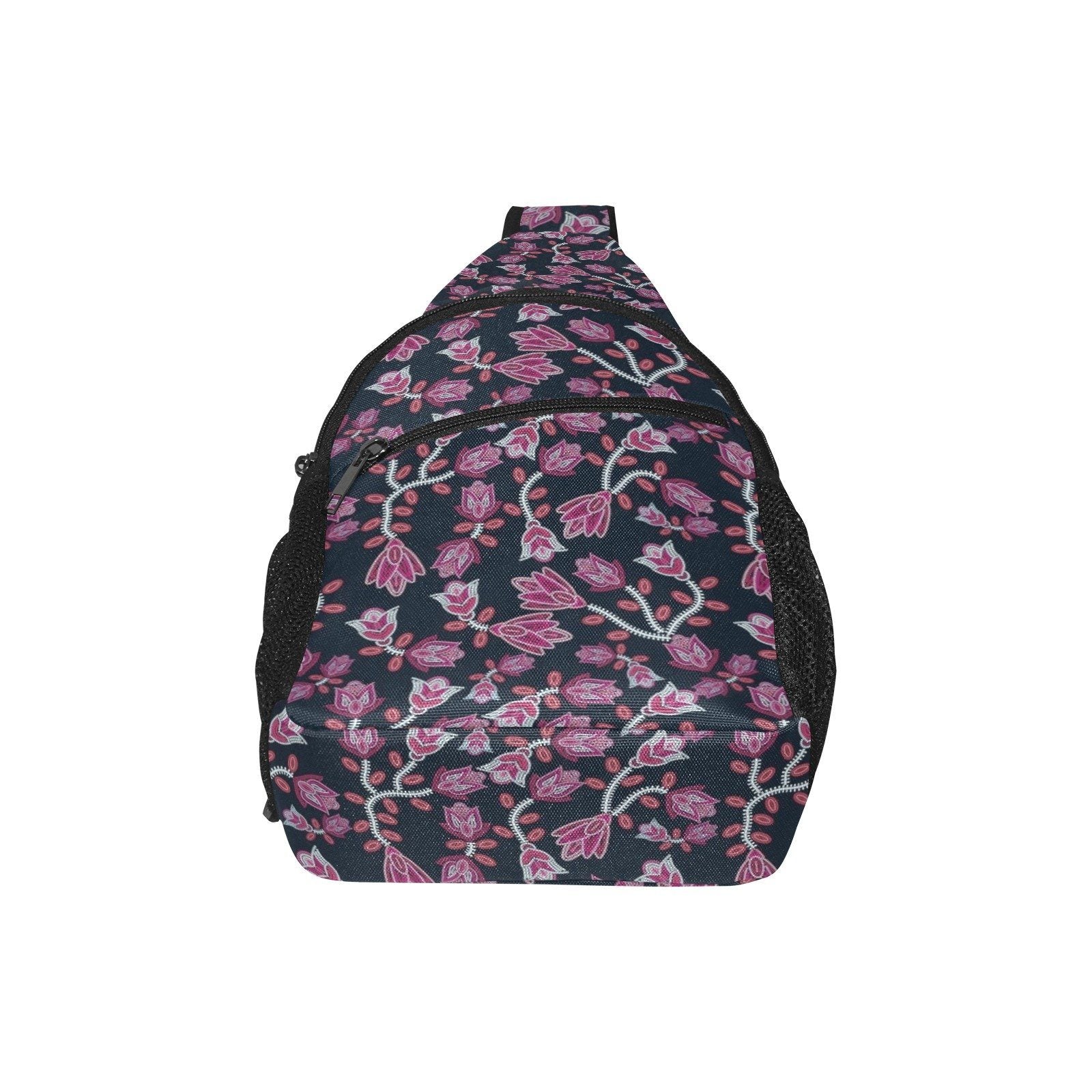 Beaded Pink All Over Print Chest Bag (Model 1719) All Over Print Chest Bag (1719) e-joyer