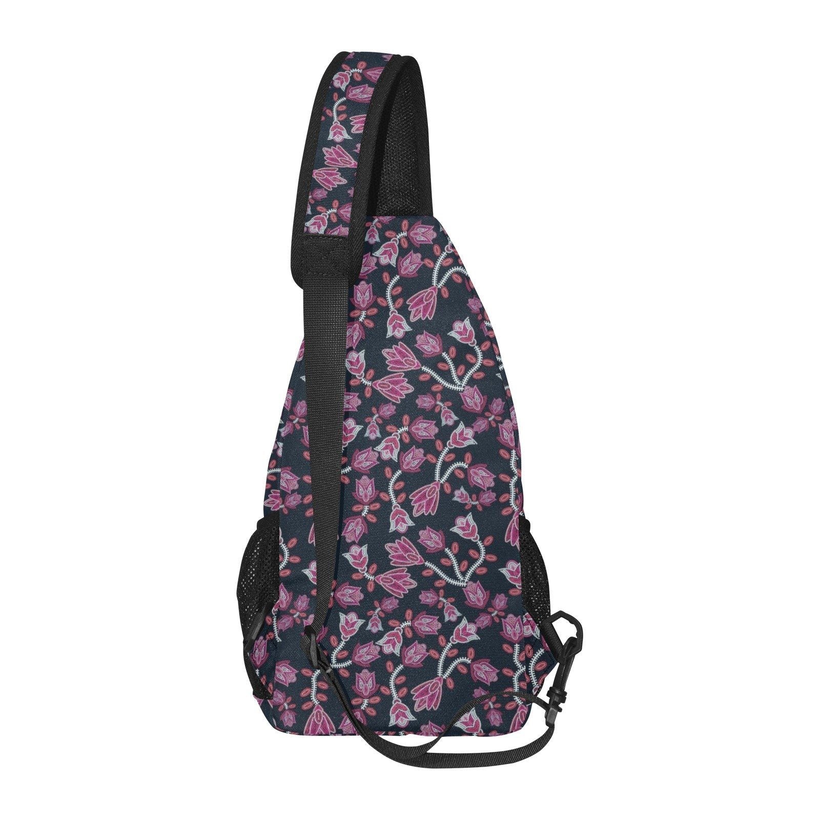 Beaded Pink All Over Print Chest Bag (Model 1719) All Over Print Chest Bag (1719) e-joyer