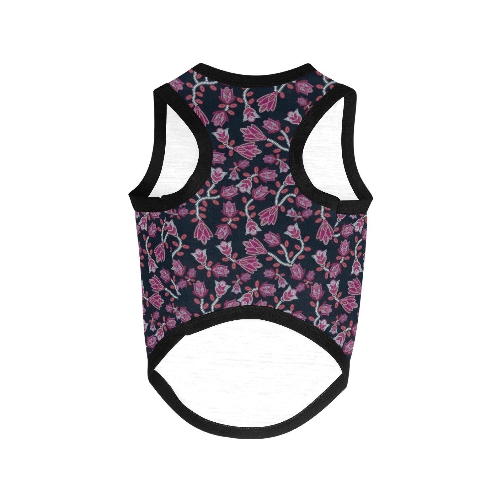 Beaded Pink All Over Print Pet Tank Top Pet Tank Top e-joyer 