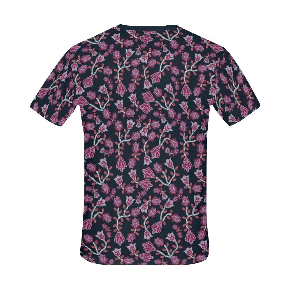 Beaded-Pink All Over Print T-Shirt for Men (USA Size) (Model T40) All Over Print T-Shirt for Men (T40) e-joyer