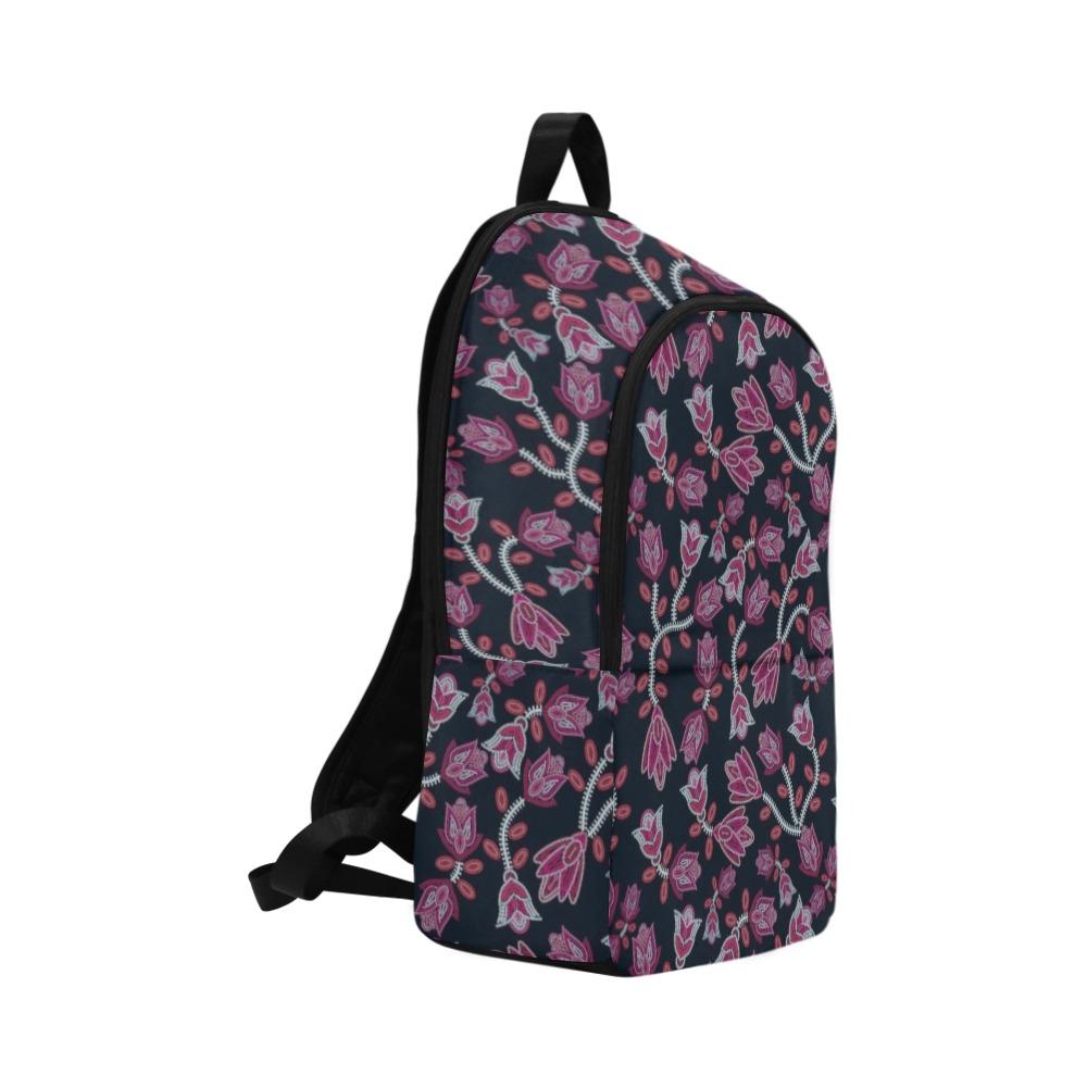 Beaded Pink Fabric Backpack for Adult (Model 1659) Casual Backpack for Adult (1659) e-joyer