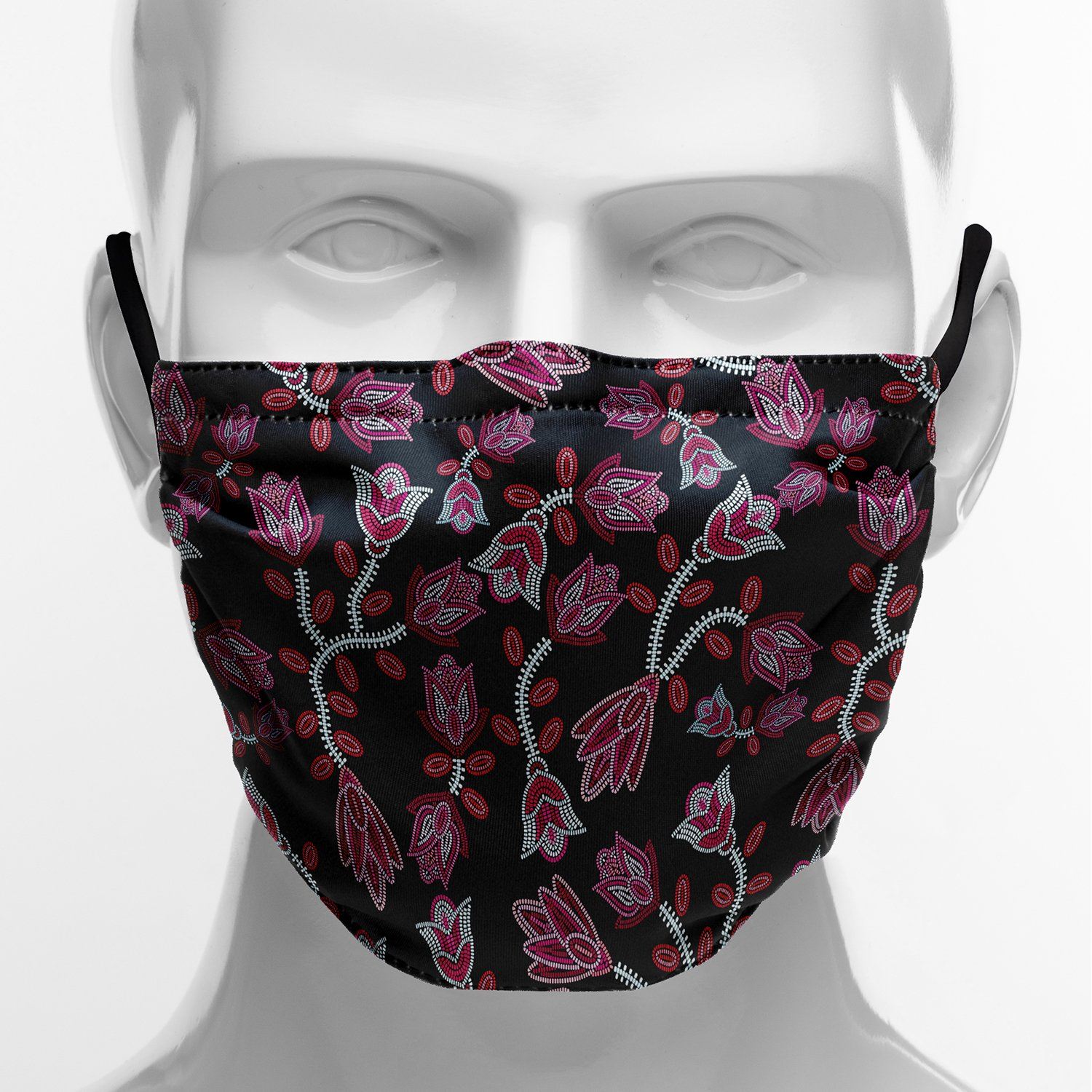 Beaded Pink Face Cover Herman