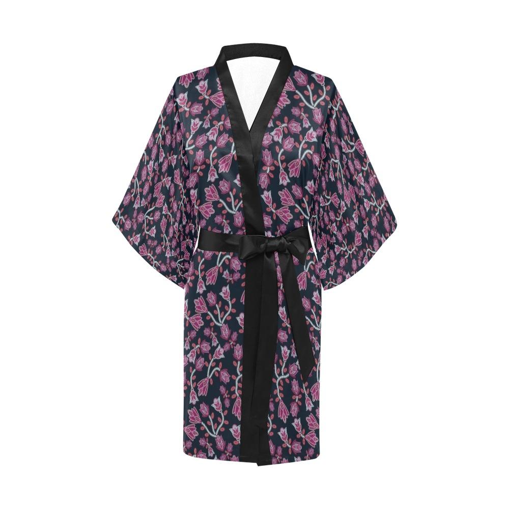 Beaded Pink Kimono Robe Artsadd