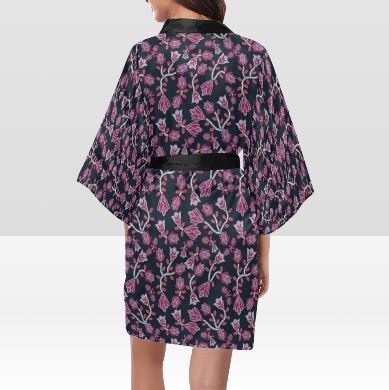 Beaded Pink Kimono Robe Artsadd