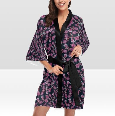 Beaded Pink Kimono Robe Artsadd