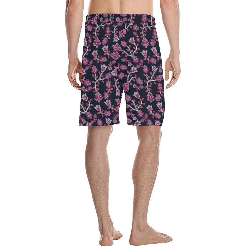 Beaded Pink Men's All Over Print Casual Shorts (Model L23) short e-joyer