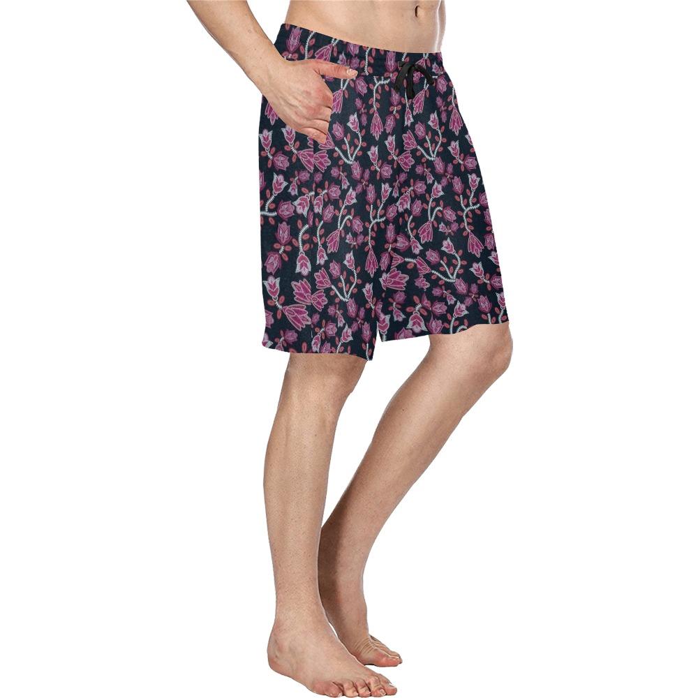 Beaded Pink Men's All Over Print Casual Shorts (Model L23) short e-joyer