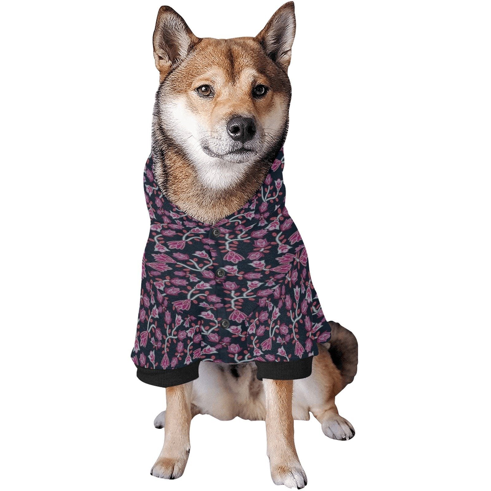 Beaded Pink Pet Dog Hoodie Pet Dog Hoodie e-joyer