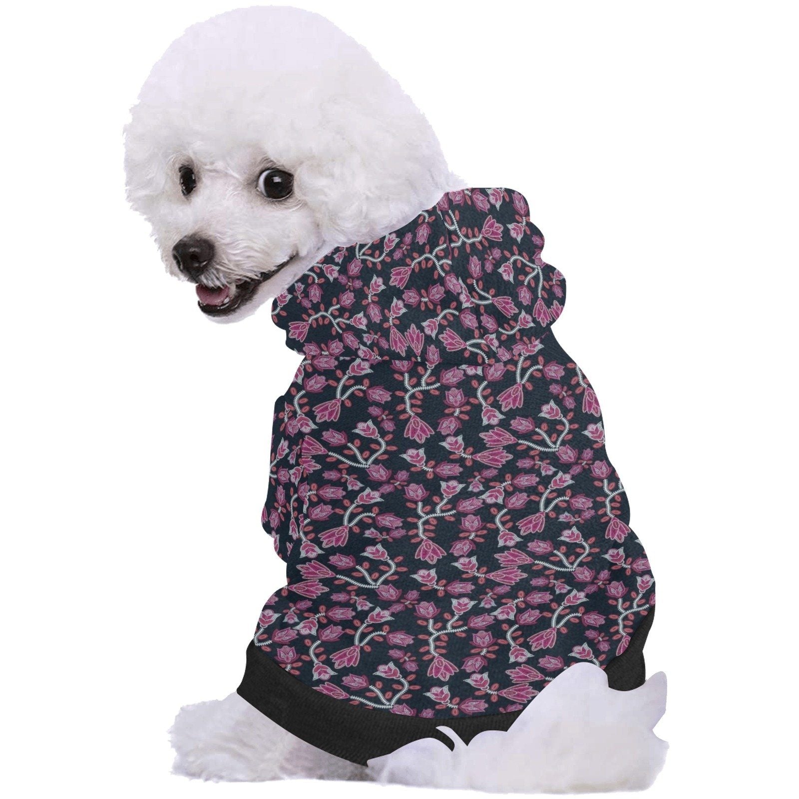 Beaded Pink Pet Dog Hoodie Pet Dog Hoodie e-joyer 