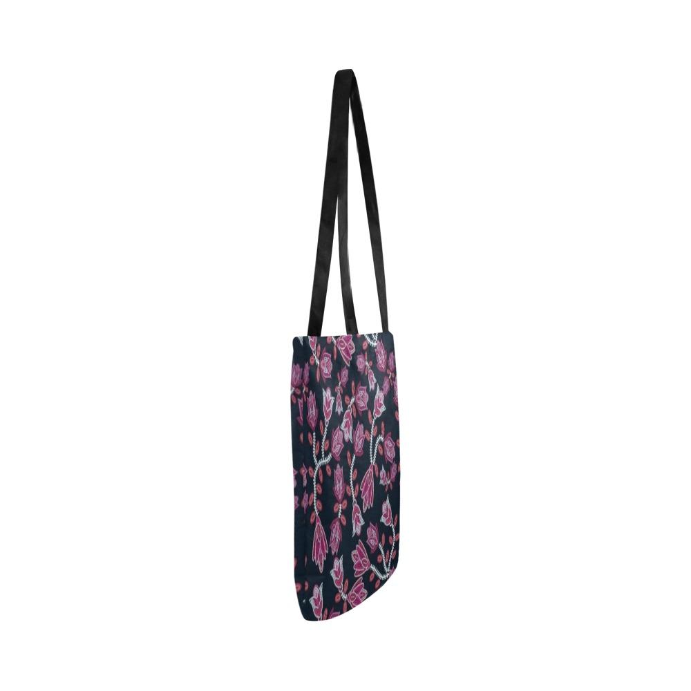 Beaded Pink Reusable Shopping Bag Model 1660 (Two sides) Shopping Tote Bag (1660) e-joyer