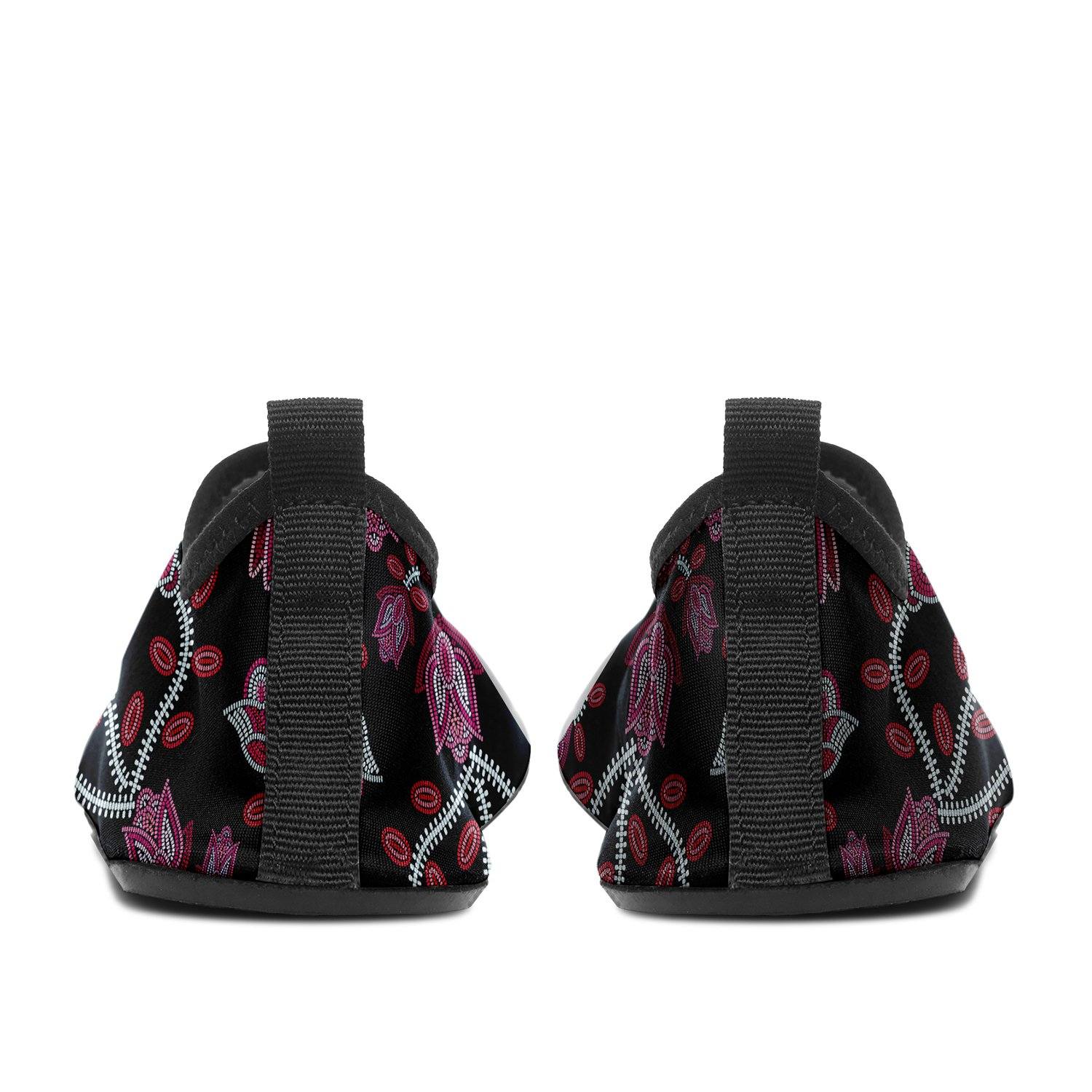 Beaded Pink Sockamoccs Kid's Slip On Shoes Herman