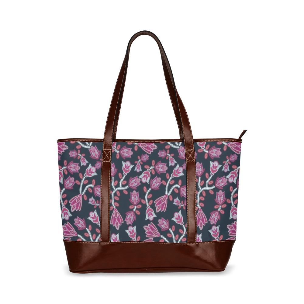 Beaded Pink Tote Handbag (Model 1642) Tote Handbags (1642) e-joyer