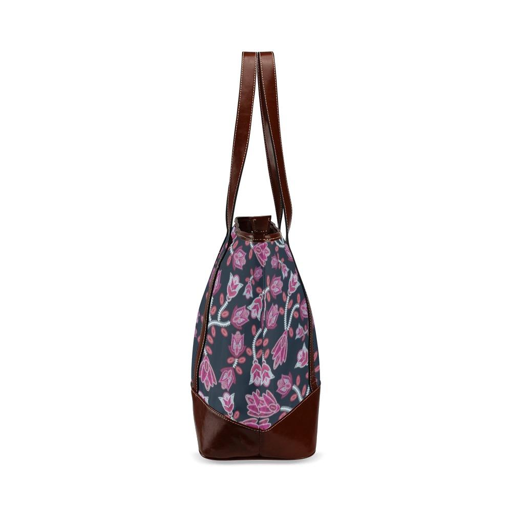 Beaded Pink Tote Handbag (Model 1642) Tote Handbags (1642) e-joyer