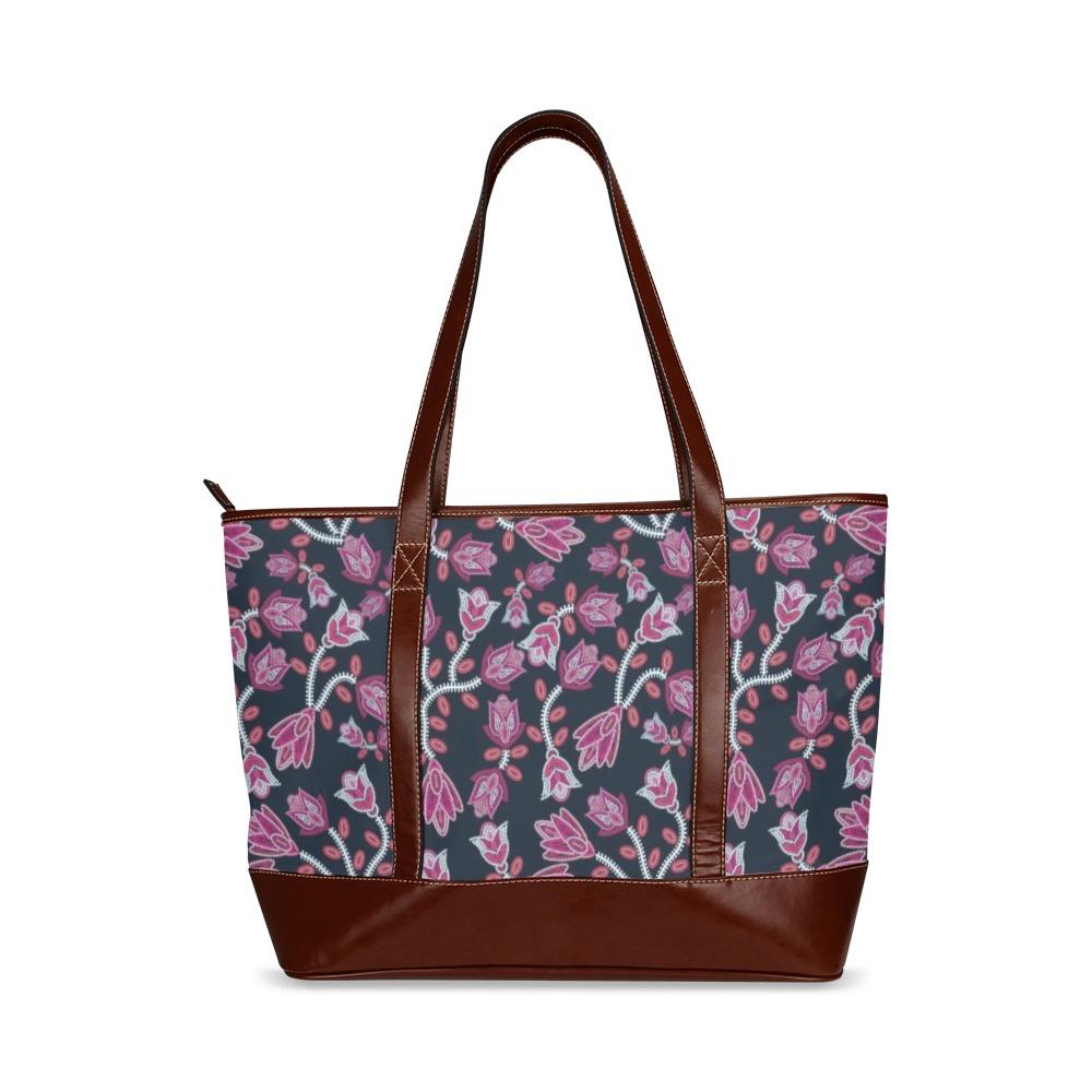 Beaded Pink Tote Handbag (Model 1642) Tote Handbags (1642) e-joyer